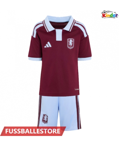 Günstige Aston Villa Nicolas Jackson #11 Heimtrikotsatz Kinder 2026-27 Kurzarm (+ Kurze Hosen)